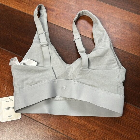 NWT Fabletics XS Padded Sports Bra Gray - Picture 4 of 6